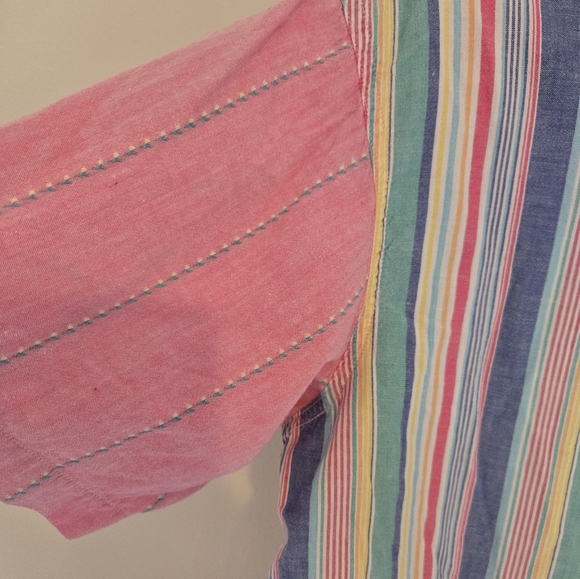 🍭VTG colorblock button down shirt - Picture 6 of 9